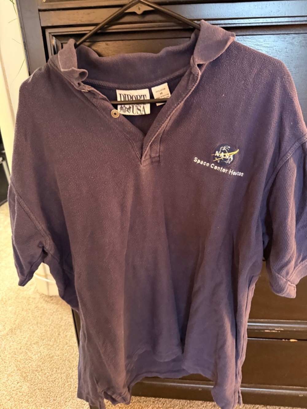 NASA Space Center Houston Polo Shirt - Navy